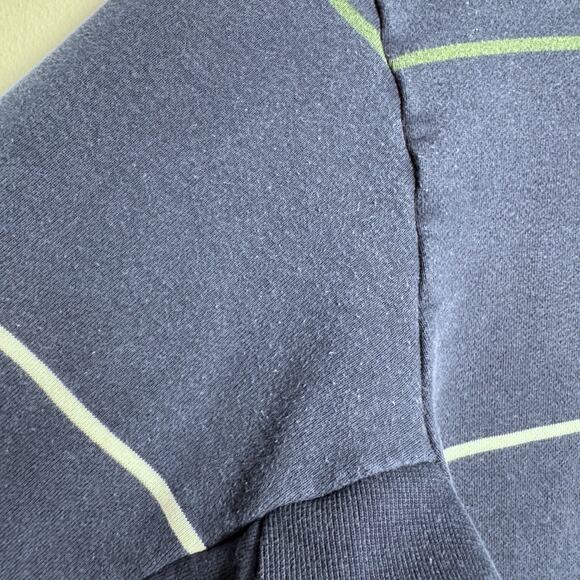 Nike SB Navy Striped Crewneck Sweatshirt Medium Retro Vtg Y2K Skate Pullover - Picture 4 of 7